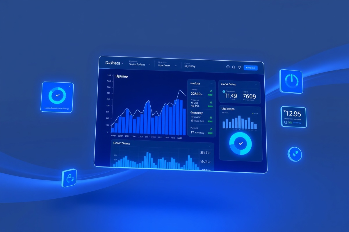 StatusPulse monitoring dashboard showing per-probe response times and uptime heatmaps for api.meridiancloud.io