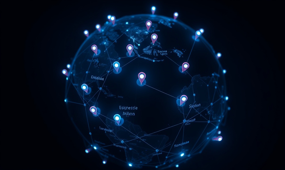 StatusPulse global monitoring map highlighting active check nodes in New York, London, Frankfurt, Tokyo, Sydney, Mumbai, and São Paulo with real-time status indicators.